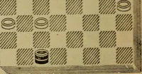 Picture 475 of 619 from Draughts : Gould's problems, critical positions and games by all the greatest players and composers of the world, the whole interspersed with notes on the positions / by Joseph Gould (1895), leaf 147