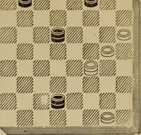 Picture 476 of 619 from Draughts : Gould's problems, critical positions and games by all the greatest players and composers of the world, the whole interspersed with notes on the positions / by Joseph Gould (1895), leaf 148