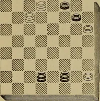 Picture 479 of 619 from Draughts : Gould's problems, critical positions and games by all the greatest players and composers of the world, the whole interspersed with notes on the positions / by Joseph Gould (1895), leaf 149