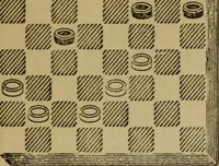 Picture 490 of 619 from Draughts : Gould's problems, critical positions and games by all the greatest players and composers of the world, the whole interspersed with notes on the positions / by Joseph Gould (1895), leaf 154