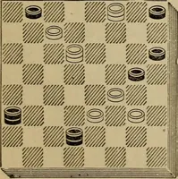 Picture 500 of 619 from Draughts : Gould's problems, critical positions and games by all the greatest players and composers of the world, the whole interspersed with notes on the positions / by Joseph Gould (1895), leaf 156