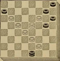 Picture 503 of 619 from Draughts : Gould's problems, critical positions and games by all the greatest players and composers of the world, the whole interspersed with notes on the positions / by Joseph Gould (1895), leaf 156