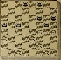 Picture 507 of 619 from Draughts : Gould's problems, critical positions and games by all the greatest players and composers of the world, the whole interspersed with notes on the positions / by Joseph Gould (1895), leaf 157