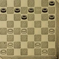 Picture 509 of 619 from Draughts : Gould's problems, critical positions and games by all the greatest players and composers of the world, the whole interspersed with notes on the positions / by Joseph Gould (1895), leaf 157