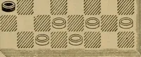 Picture 514 of 619 from Draughts : Gould's problems, critical positions and games by all the greatest players and composers of the world, the whole interspersed with notes on the positions / by Joseph Gould (1895), leaf 158
