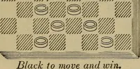 Picture 515 of 619 from Draughts : Gould's problems, critical positions and games by all the greatest players and composers of the world, the whole interspersed with notes on the positions / by Joseph Gould (1895), leaf 159