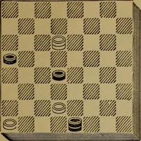 Picture 10 of 619 from Draughts : Gould's problems, critical positions and games by all the greatest players and composers of the world, the whole interspersed with notes on the positions / by Joseph Gould (1895), leaf 16