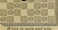 Picture 521 of 619 from Draughts : Gould's problems, critical positions and games by all the greatest players and composers of the world, the whole interspersed with notes on the positions / by Joseph Gould (1895), leaf 160