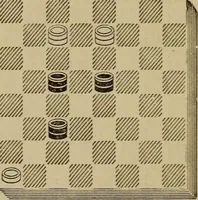 Picture 529 of 619 from Draughts : Gould's problems, critical positions and games by all the greatest players and composers of the world, the whole interspersed with notes on the positions / by Joseph Gould (1895), leaf 164