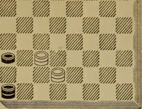 Picture 530 of 619 from Draughts : Gould's problems, critical positions and games by all the greatest players and composers of the world, the whole interspersed with notes on the positions / by Joseph Gould (1895), leaf 165