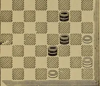 Picture 531 of 619 from Draughts : Gould's problems, critical positions and games by all the greatest players and composers of the world, the whole interspersed with notes on the positions / by Joseph Gould (1895), leaf 165