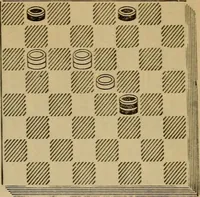 Picture 538 of 619 from Draughts : Gould's problems, critical positions and games by all the greatest players and composers of the world, the whole interspersed with notes on the positions / by Joseph Gould (1895), leaf 166