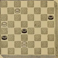 Picture 539 of 619 from Draughts : Gould's problems, critical positions and games by all the greatest players and composers of the world, the whole interspersed with notes on the positions / by Joseph Gould (1895), leaf 166