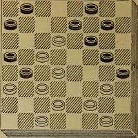 An illustration from Draughts : Gould's problems, critical positions and games by all the greatest players and composers of the world, the whole interspersed with notes on the positions / by Joseph Gould (1895)