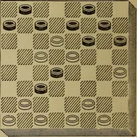 Picture 575 of 619 from Draughts : Gould's problems, critical positions and games by all the greatest players and composers of the world, the whole interspersed with notes on the positions / by Joseph Gould (1895), leaf 181