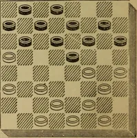 Picture 576 of 619 from Draughts : Gould's problems, critical positions and games by all the greatest players and composers of the world, the whole interspersed with notes on the positions / by Joseph Gould (1895), leaf 181