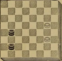 Picture 24 of 619 from Draughts : Gould's problems, critical positions and games by all the greatest players and composers of the world, the whole interspersed with notes on the positions / by Joseph Gould (1895), leaf 21