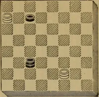 Picture 30 of 619 from Draughts : Gould's problems, critical positions and games by all the greatest players and composers of the world, the whole interspersed with notes on the positions / by Joseph Gould (1895), leaf 22