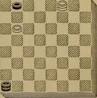 An illustration from Draughts : Gould's problems, critical positions and games by all the greatest players and composers of the world, the whole interspersed with notes on the positions / by Joseph Gould (1895)