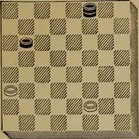 Picture 36 of 619 from Draughts : Gould's problems, critical positions and games by all the greatest players and composers of the world, the whole interspersed with notes on the positions / by Joseph Gould (1895), leaf 24