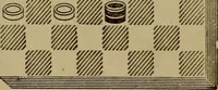 Picture 45 of 619 from Draughts : Gould's problems, critical positions and games by all the greatest players and composers of the world, the whole interspersed with notes on the positions / by Joseph Gould (1895), leaf 26