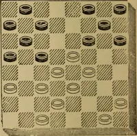 Picture 58 of 619 from Draughts : Gould's problems, critical positions and games by all the greatest players and composers of the world, the whole interspersed with notes on the positions / by Joseph Gould (1895), leaf 29