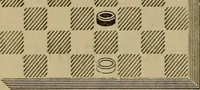 An illustration from Draughts : Gould's problems, critical positions and games by all the greatest players and composers of the world, the whole interspersed with notes on the positions / by Joseph Gould (1895)