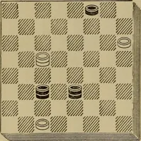 Picture 60 of 619 from Draughts : Gould's problems, critical positions and games by all the greatest players and composers of the world, the whole interspersed with notes on the positions / by Joseph Gould (1895), leaf 31
