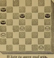 Picture 66 of 619 from Draughts : Gould's problems, critical positions and games by all the greatest players and composers of the world, the whole interspersed with notes on the positions / by Joseph Gould (1895), leaf 33