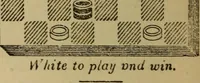 Picture 594 of 619 from Draughts : Gould's problems, critical positions and games by all the greatest players and composers of the world, the whole interspersed with notes on the positions / by Joseph Gould (1895), leaf 361