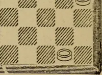 An illustration from Draughts : Gould's problems, critical positions and games by all the greatest players and composers of the world, the whole interspersed with notes on the positions / by Joseph Gould (1895)
