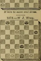An illustration from Draughts : Gould's problems, critical positions and games by all the greatest players and composers of the world, the whole interspersed with notes on the positions / by Joseph Gould (1895)