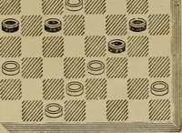 Picture 80 of 619 from Draughts : Gould's problems, critical positions and games by all the greatest players and composers of the world, the whole interspersed with notes on the positions / by Joseph Gould (1895), leaf 37