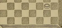 An illustration from Draughts : Gould's problems, critical positions and games by all the greatest players and composers of the world, the whole interspersed with notes on the positions / by Joseph Gould (1895)