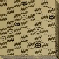 Picture 105 of 619 from Draughts : Gould's problems, critical positions and games by all the greatest players and composers of the world, the whole interspersed with notes on the positions / by Joseph Gould (1895), leaf 46