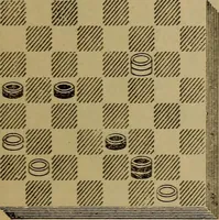 Picture 109 of 619 from Draughts : Gould's problems, critical positions and games by all the greatest players and composers of the world, the whole interspersed with notes on the positions / by Joseph Gould (1895), leaf 48