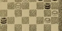 An illustration from Draughts : Gould's problems, critical positions and games by all the greatest players and composers of the world, the whole interspersed with notes on the positions / by Joseph Gould (1895)