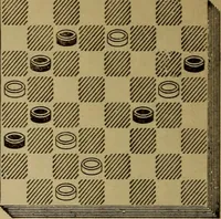 Picture 124 of 619 from Draughts : Gould's problems, critical positions and games by all the greatest players and composers of the world, the whole interspersed with notes on the positions / by Joseph Gould (1895), leaf 51