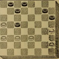 Picture 126 of 619 from Draughts : Gould's problems, critical positions and games by all the greatest players and composers of the world, the whole interspersed with notes on the positions / by Joseph Gould (1895), leaf 51
