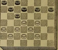 Picture 135 of 619 from Draughts : Gould's problems, critical positions and games by all the greatest players and composers of the world, the whole interspersed with notes on the positions / by Joseph Gould (1895), leaf 53