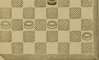 Picture 143 of 619 from Draughts : Gould's problems, critical positions and games by all the greatest players and composers of the world, the whole interspersed with notes on the positions / by Joseph Gould (1895), leaf 57