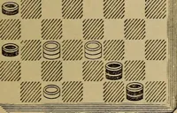 Picture 145 of 619 from Draughts : Gould's problems, critical positions and games by all the greatest players and composers of the world, the whole interspersed with notes on the positions / by Joseph Gould (1895), leaf 58