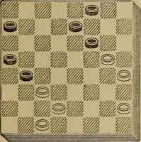 Picture 153 of 619 from Draughts : Gould's problems, critical positions and games by all the greatest players and composers of the world, the whole interspersed with notes on the positions / by Joseph Gould (1895), leaf 60