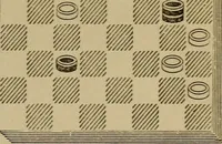 Picture 154 of 619 from Draughts : Gould's problems, critical positions and games by all the greatest players and composers of the world, the whole interspersed with notes on the positions / by Joseph Gould (1895), leaf 60