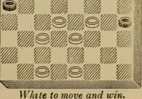 Picture 156 of 619 from Draughts : Gould's problems, critical positions and games by all the greatest players and composers of the world, the whole interspersed with notes on the positions / by Joseph Gould (1895), leaf 60