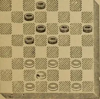 Picture 162 of 619 from Draughts : Gould's problems, critical positions and games by all the greatest players and composers of the world, the whole interspersed with notes on the positions / by Joseph Gould (1895), leaf 62