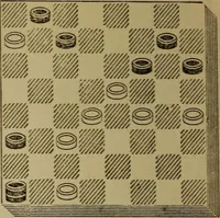Picture 163 of 619 from Draughts : Gould's problems, critical positions and games by all the greatest players and composers of the world, the whole interspersed with notes on the positions / by Joseph Gould (1895), leaf 63