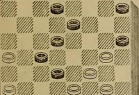 Picture 167 of 619 from Draughts : Gould's problems, critical positions and games by all the greatest players and composers of the world, the whole interspersed with notes on the positions / by Joseph Gould (1895), leaf 64