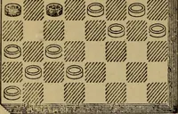 Picture 172 of 619 from Draughts : Gould's problems, critical positions and games by all the greatest players and composers of the world, the whole interspersed with notes on the positions / by Joseph Gould (1895), leaf 65