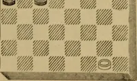 An illustration from Draughts : Gould's problems, critical positions and games by all the greatest players and composers of the world, the whole interspersed with notes on the positions / by Joseph Gould (1895)